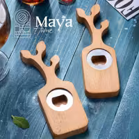 در بازکن شاخ گوزنی چوبی باکیفیت و ارزان برای مصرف خانگی 