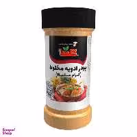 پودر ادویه مخلوط گرام ماسالا گلها وزن 70 گرم بسته بندی P.E.T