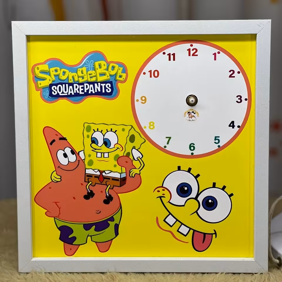 ساعت دیواری کودک و سیسمونی باب اسفنجی محصول آرکولند