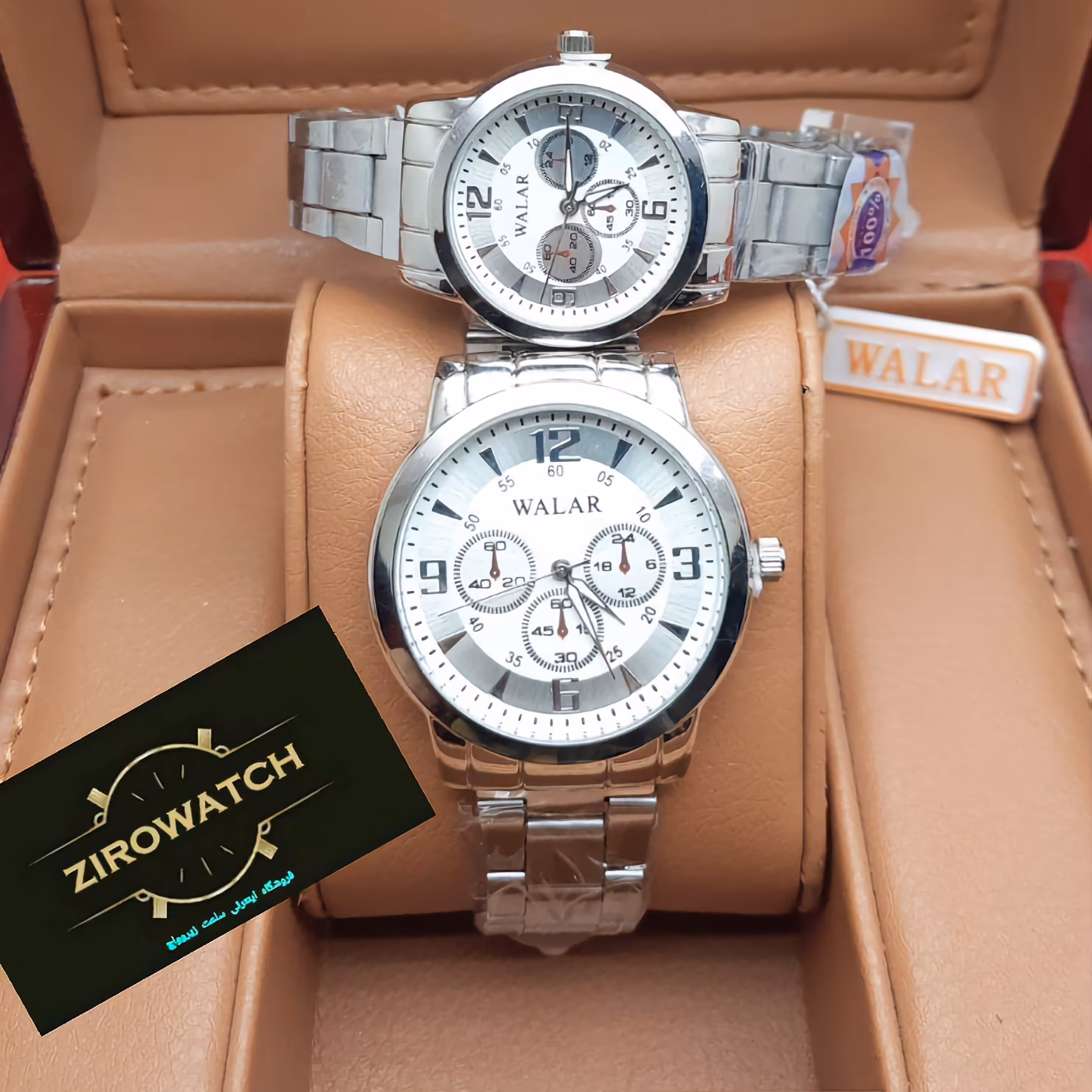 ساعت ست قفلی ضداب والار در طرح های بسیار متنوع و رنگ های مشکی ، نقره ای و ... ( کد GZ202 )