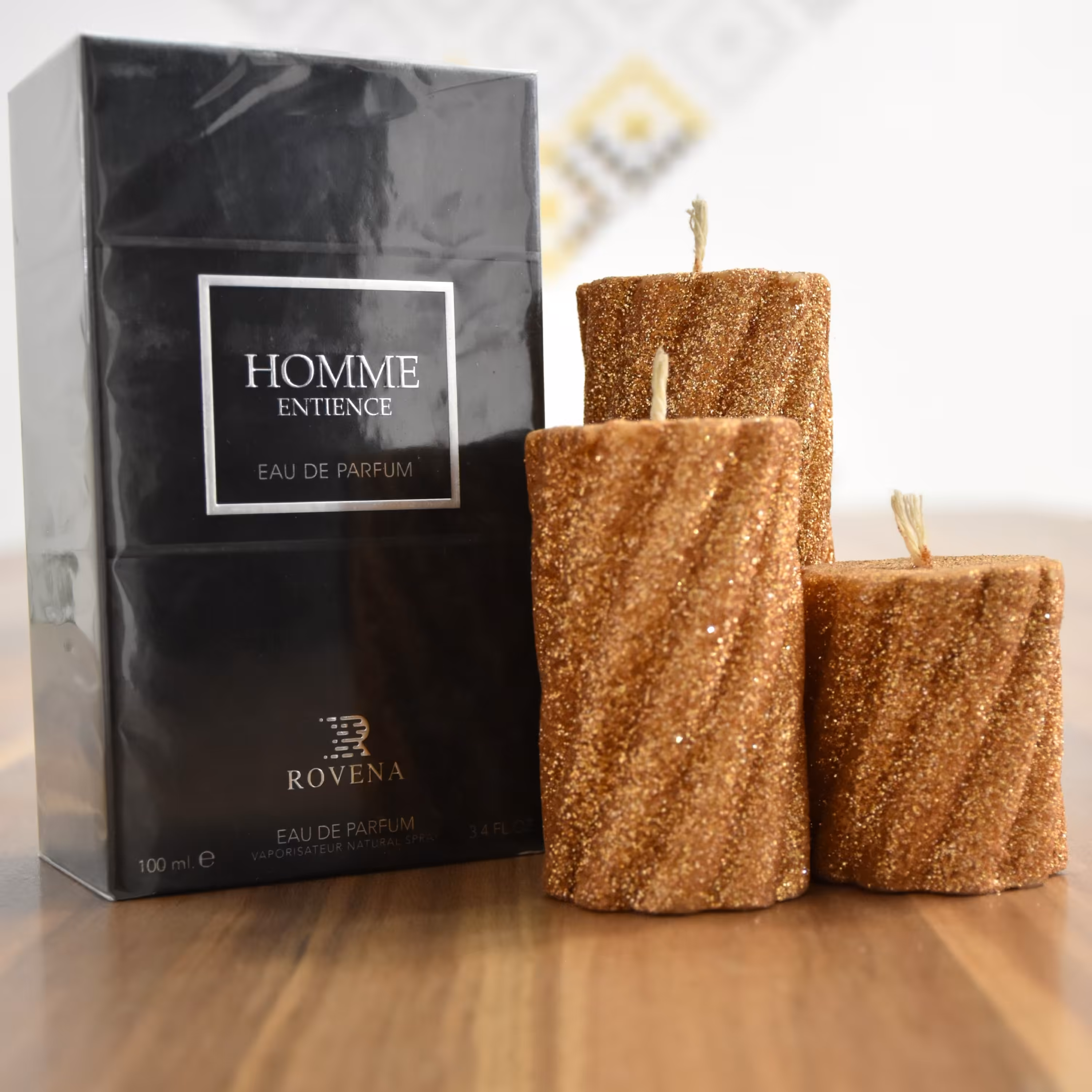 عطر روونا مدل Homme intience (مشابه دیورهوم اینتنس) پلمپ و دارای روکش