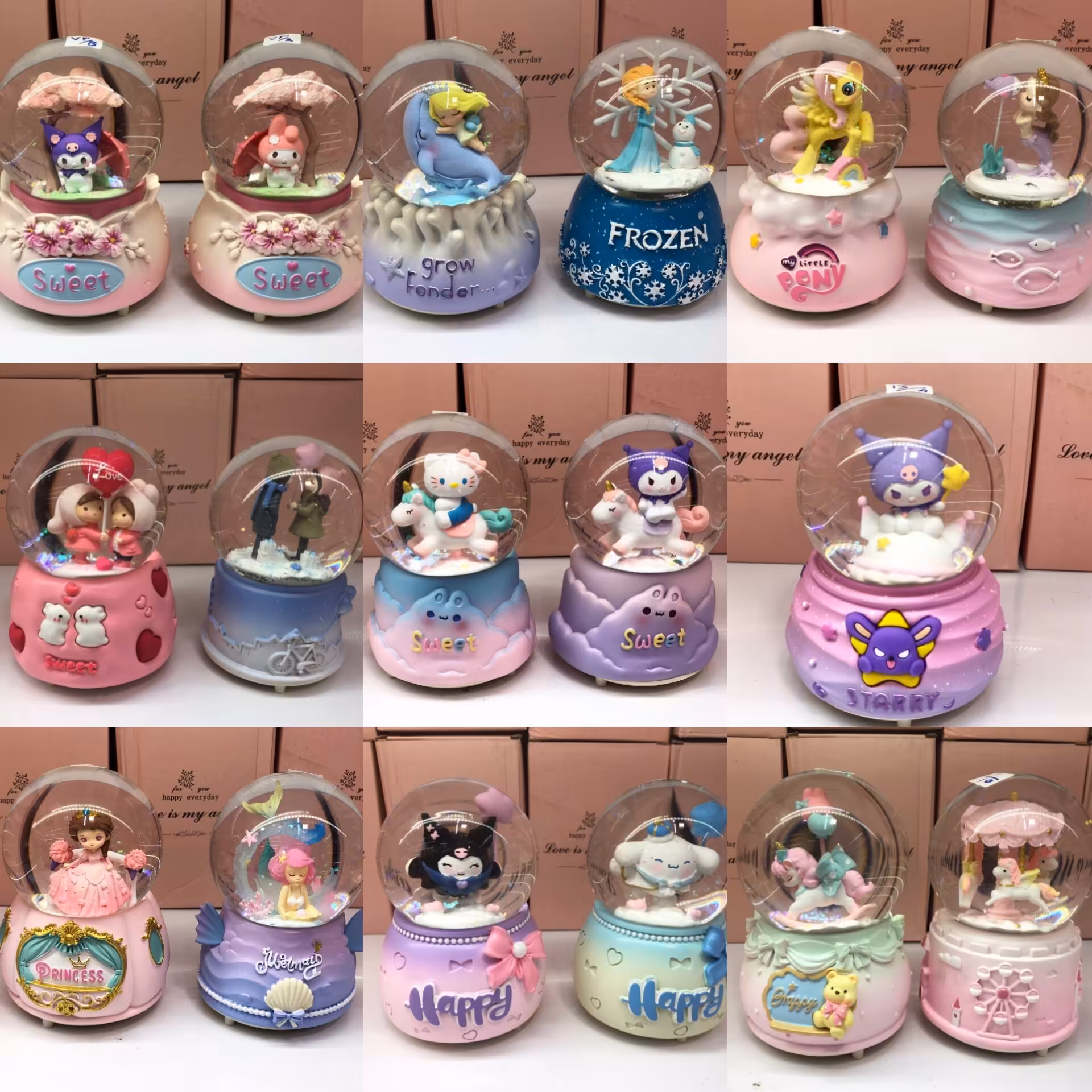 گوی موزیکال گوی شیشه ای گوی پمپی 