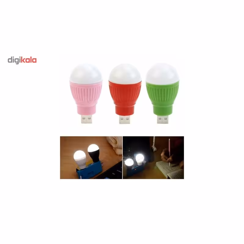 چراغ قوه یو اس بی مدل Mini USB بسته دو عددی