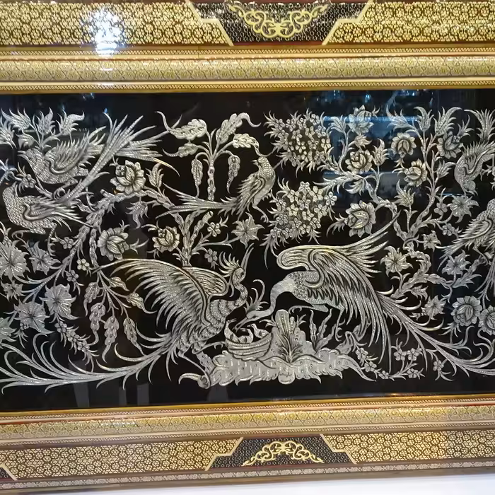 تابلو خاتم درجه 1 و قلمزنی روی مس