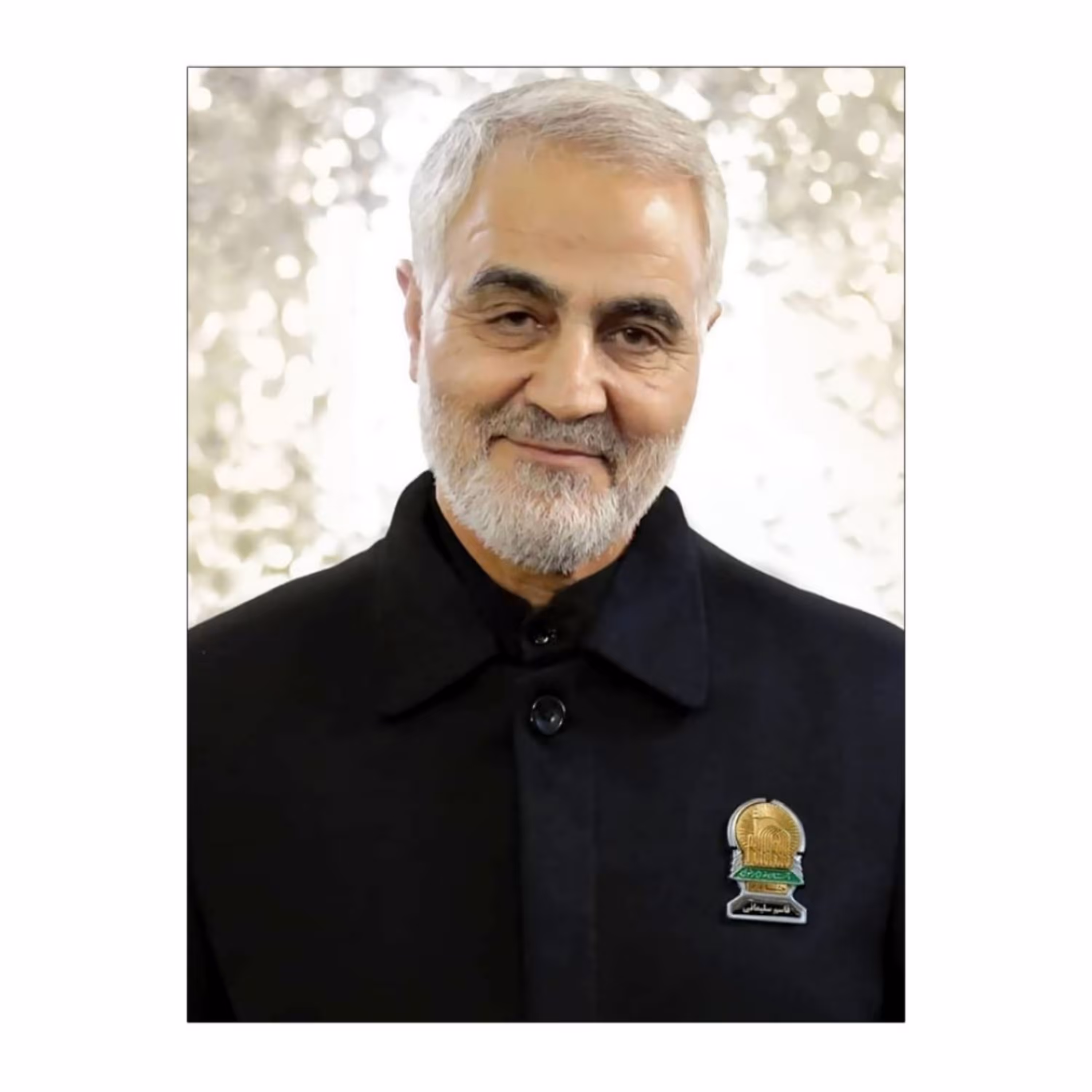 تابلو شاسی طرح شهید حاج قاسم سلیمانی سایز 50.70