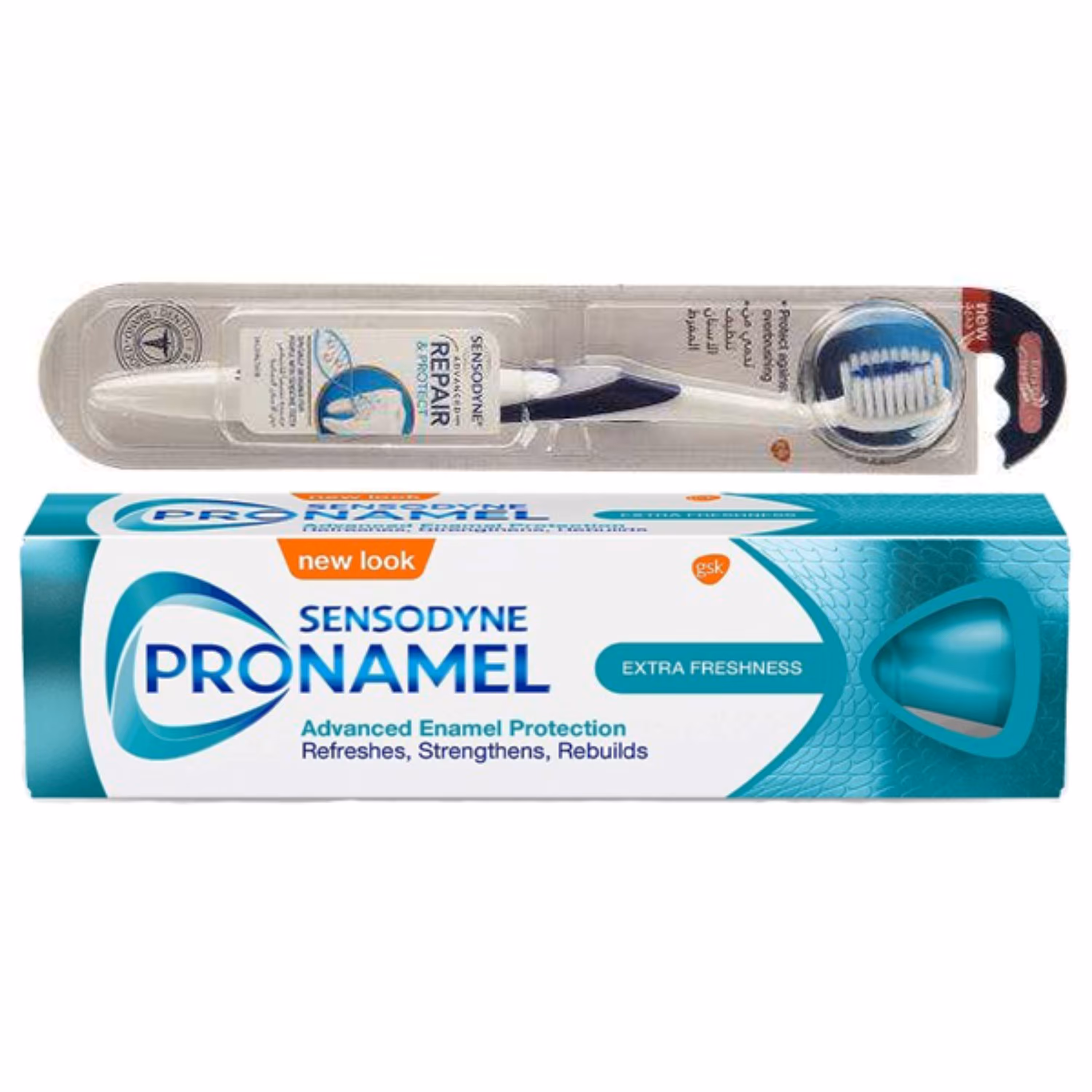 خمیر دندان سنسوداین مدل Extra Fresh حجم 75 میلی لیتر به همراه مسواک سنسوداین