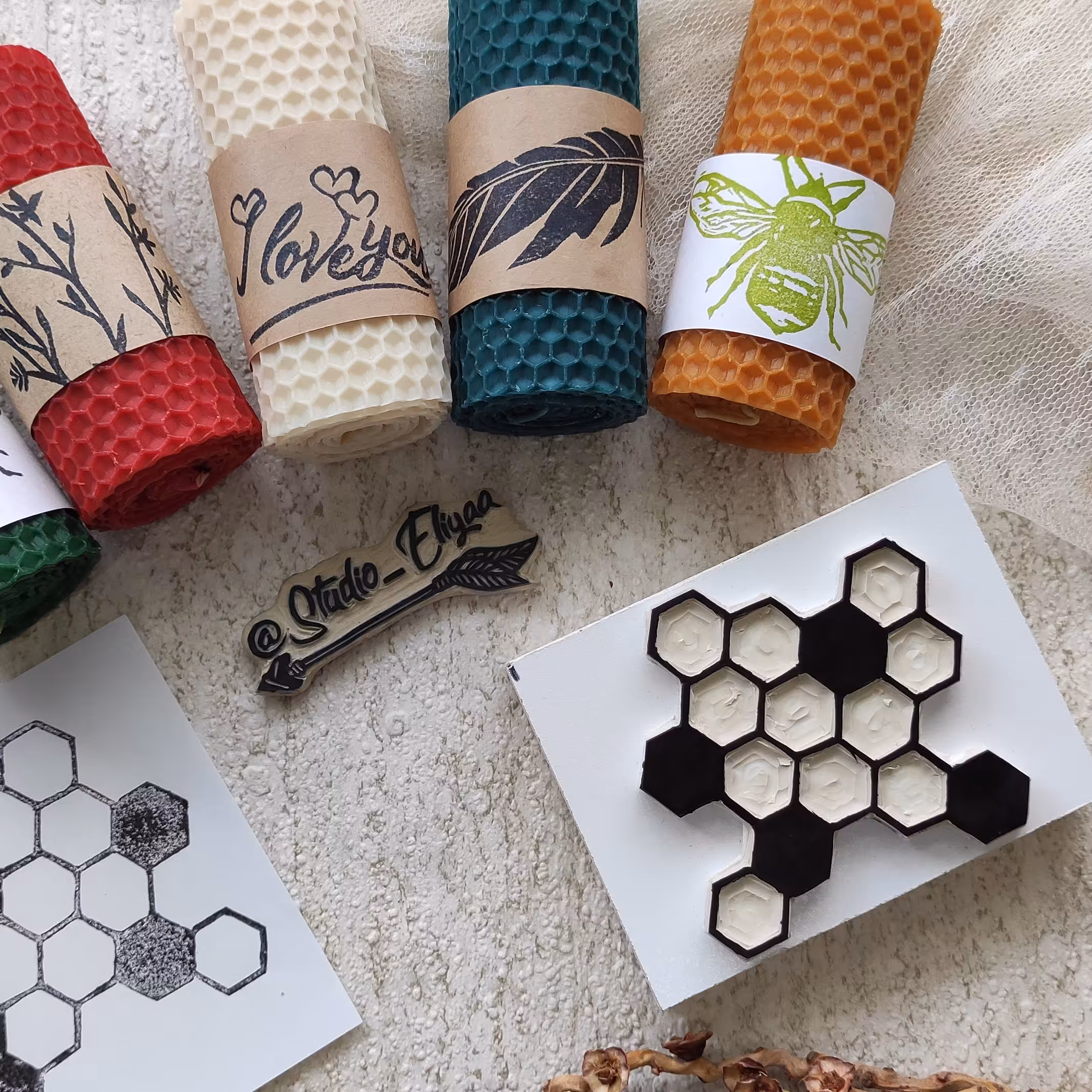 مهر دستساز   کندو عسل