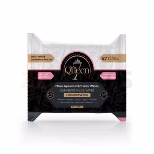 دستمال مرطوب آرایشی سون کوئین مناسب پوست حساس بسته 27 عددی

