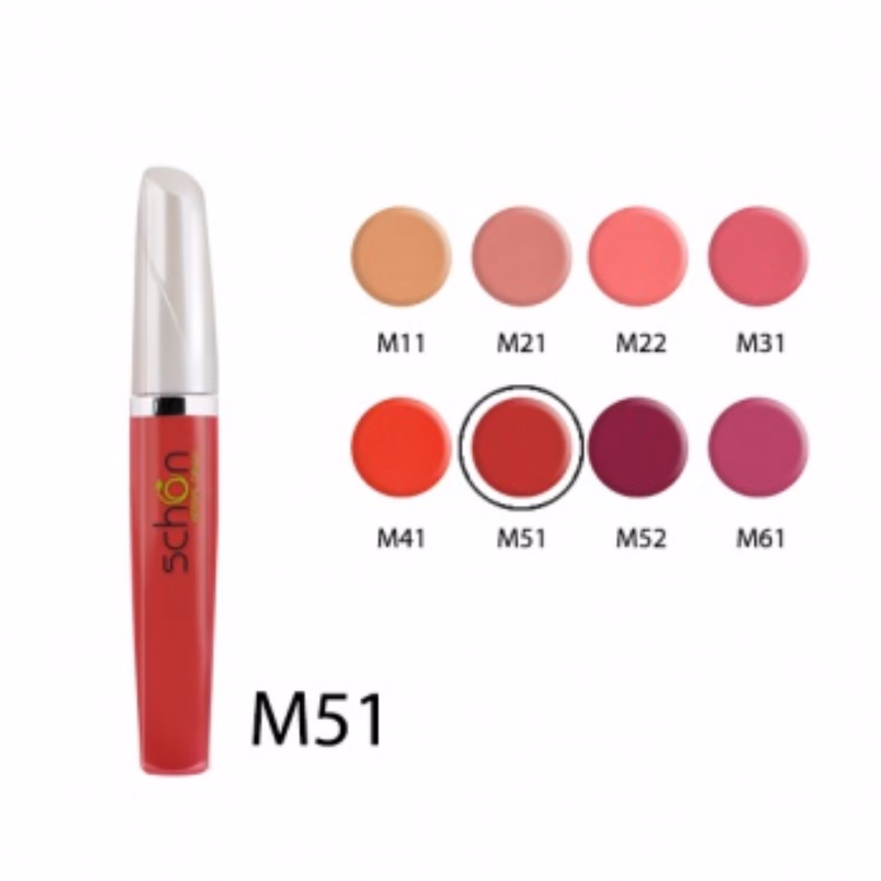 رژ لب مایع شون سری Velvet Matt شماره M51