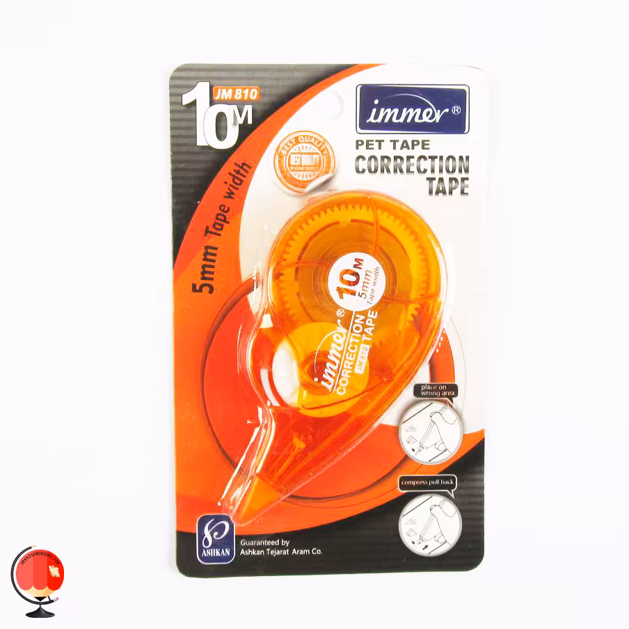 غلط گیر نواری ایمر 10 متری رنگ نارنجی