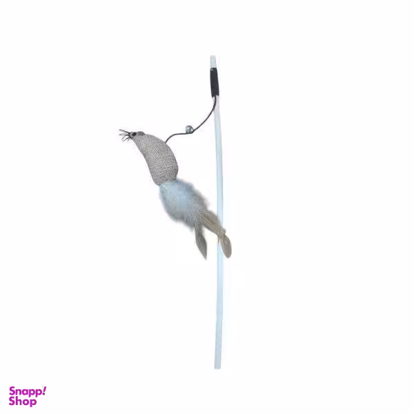 اسباب بازی گربه مدل چوب موش و پر