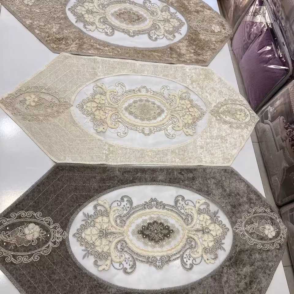 رومیزی 3 تیکه دانتل ترک