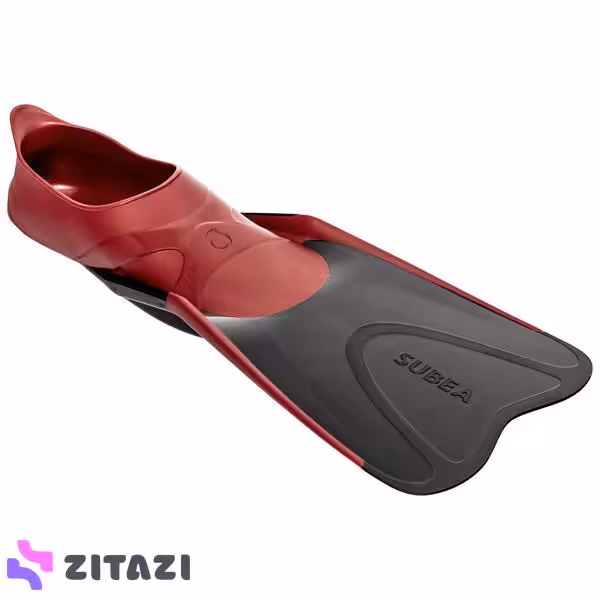 فین غواصی بزرگسالان سوبیا مدل Subea Adult Snorkeling Fins Claret Red 500