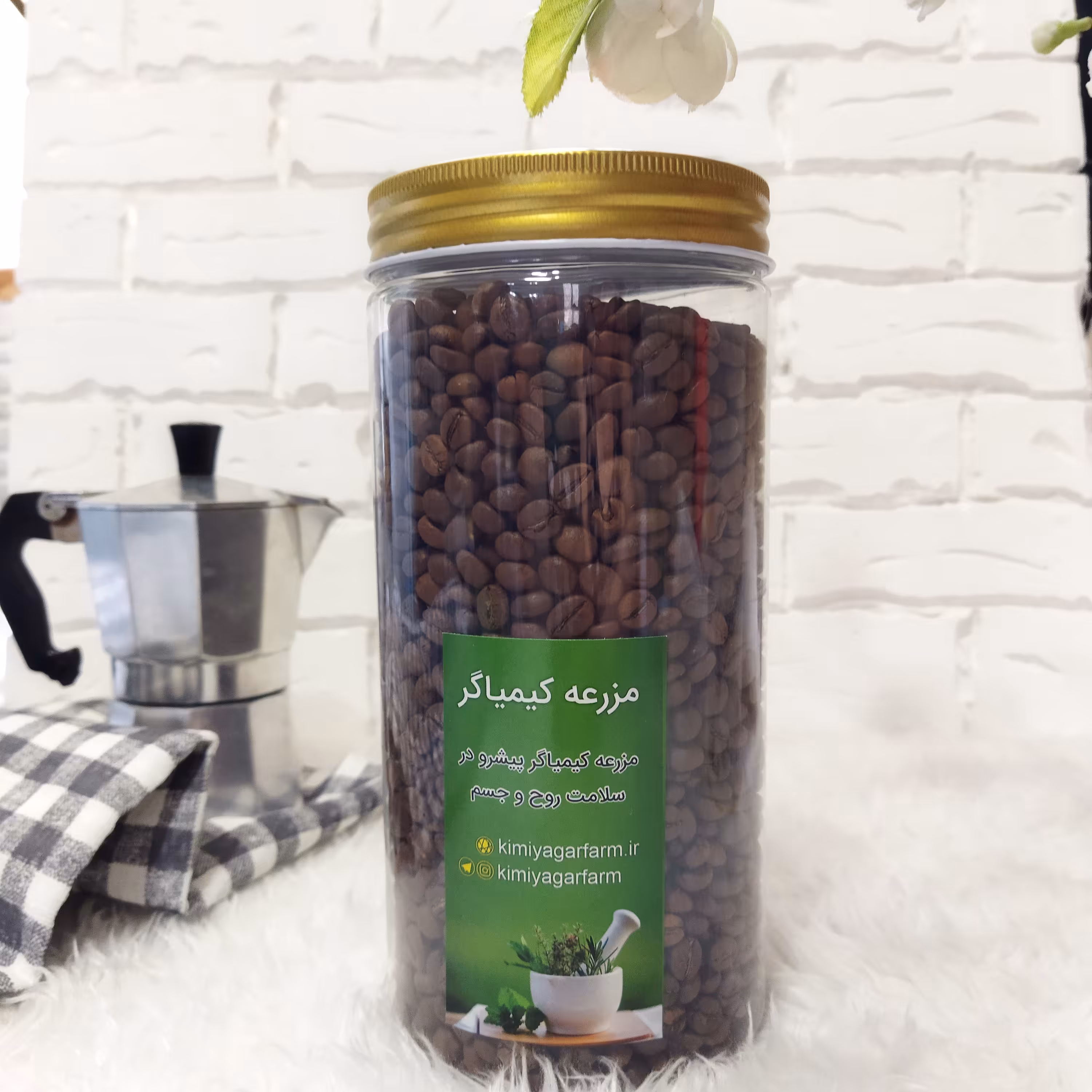 قهوه میکس 30در70درجه یک 400گرمی ظرف پلاستیکی 