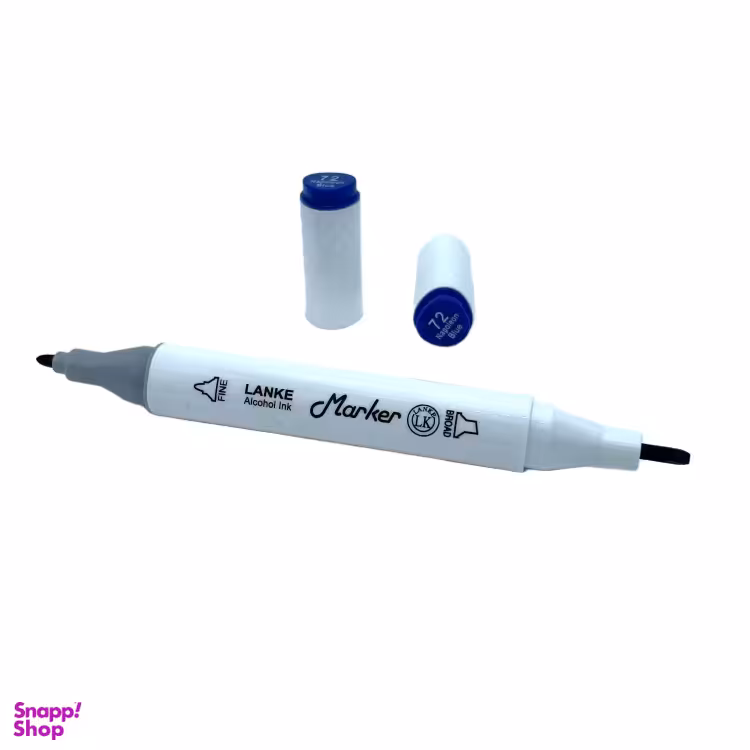 ماژیک راندو دو سر لانک رنگ Napoleon Blue کد 72