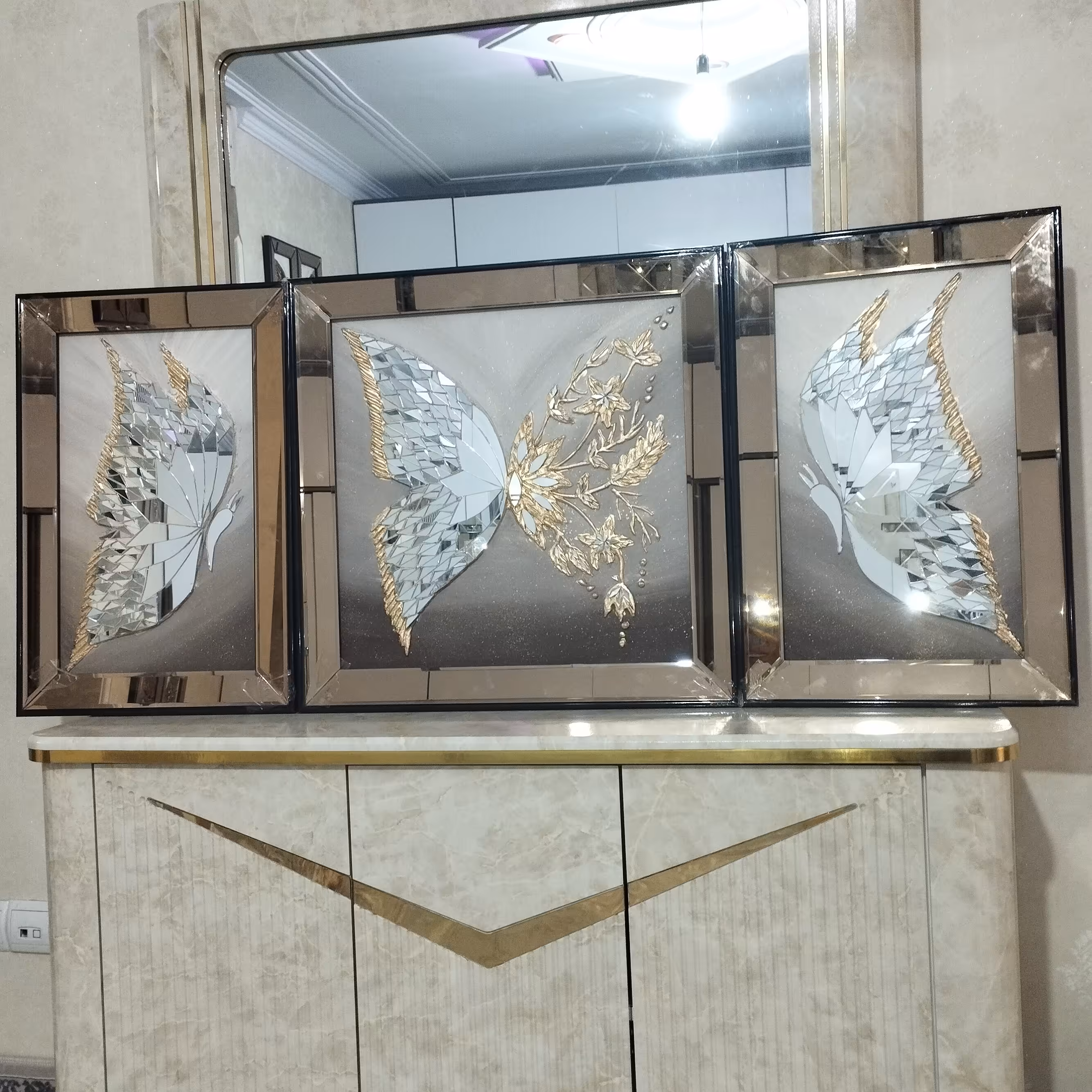 تابلوآینه کاری.تابلو آینه