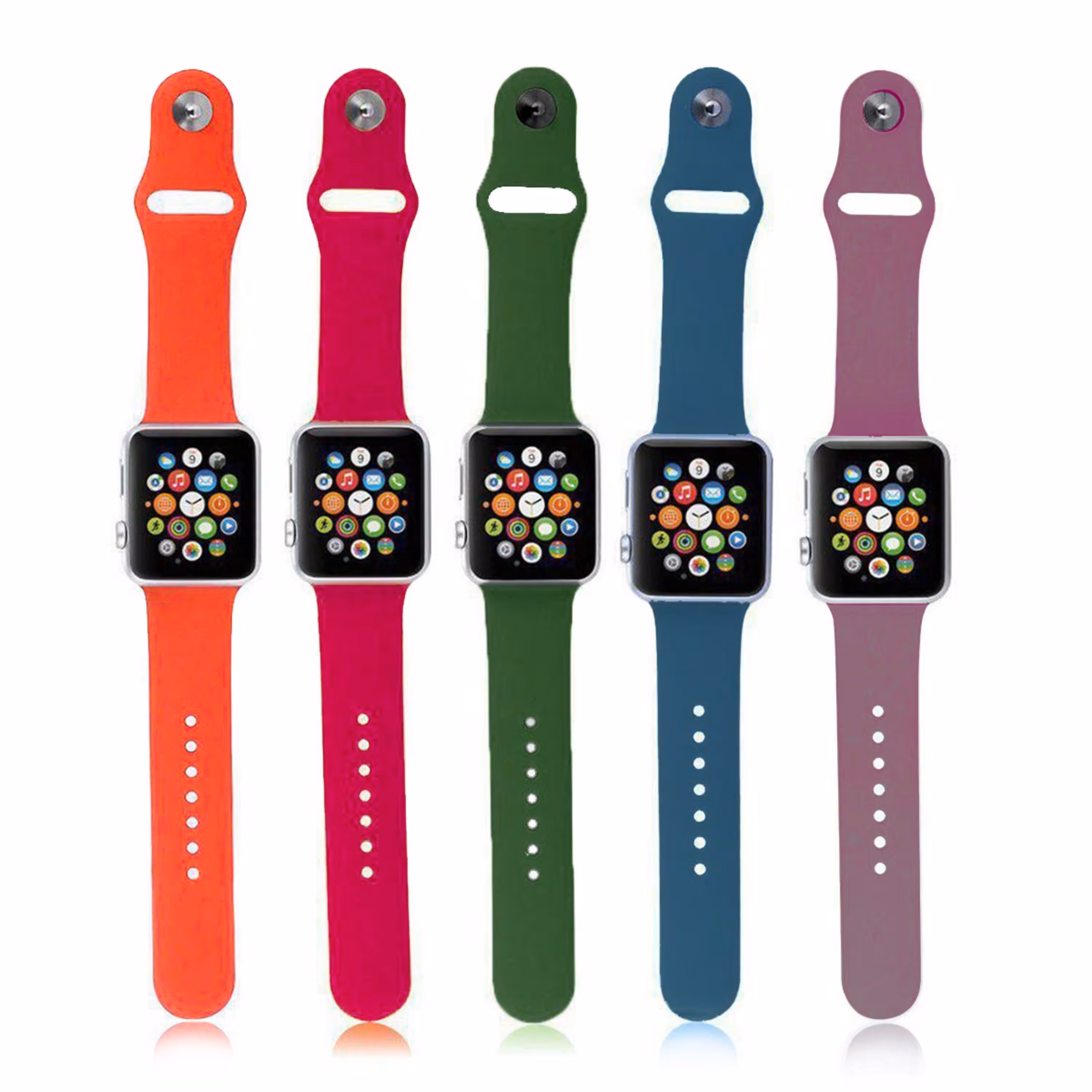 بند سیلیکونی ساعت هوشمند 42 و 44 و 45 و 49 mm