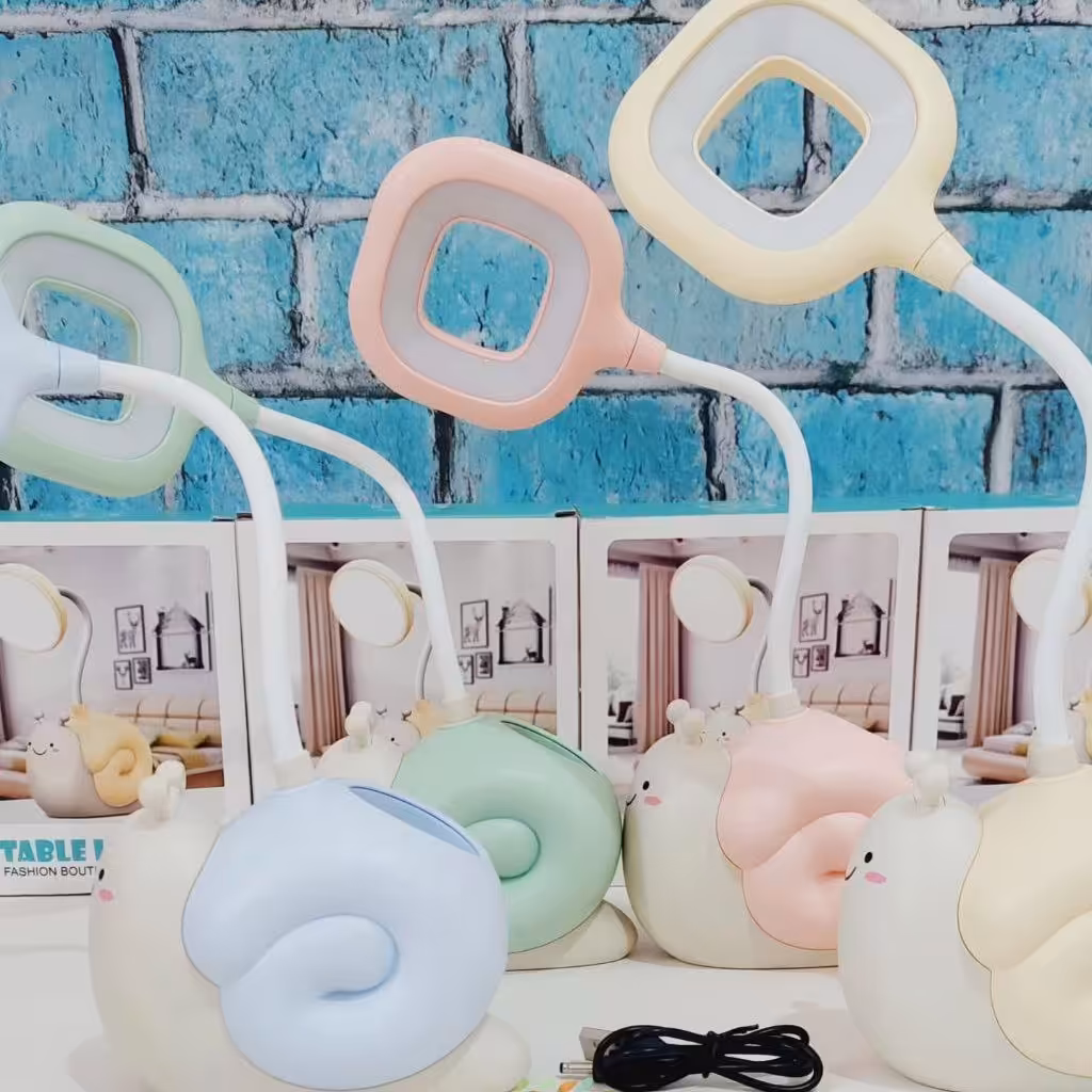 چراغ مطالعه طرح حلزون وارداتی کیفیت عالی به همراه جاقلمی 