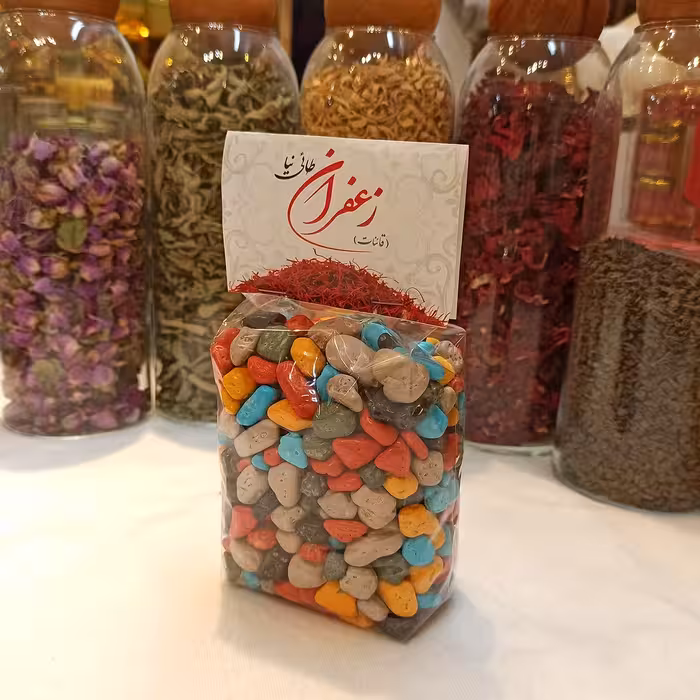 شکلات سنگی رنگی 100 گرمی -سلین کالا 