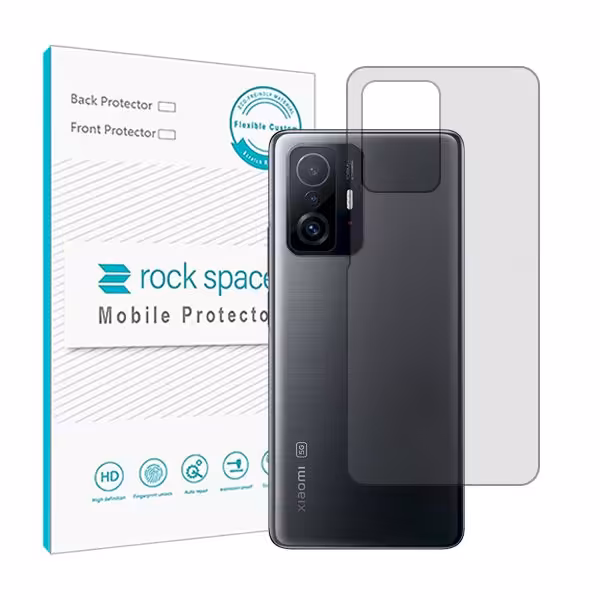 گلس محافظ پشت گوشی شیائومی 11T مدل نانو هیدروژل شفاف برند راک اسپیس کد16820S
