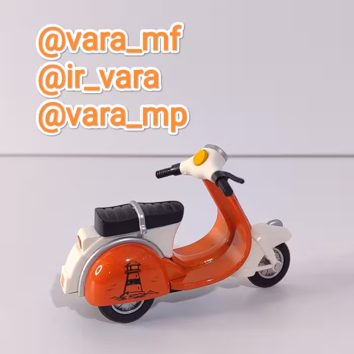 ماکت فلزی موتور وسپا.موتور فلزی