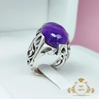 انگشتر مردانه آمیتیست اصلی و معدنی (کد 1241)