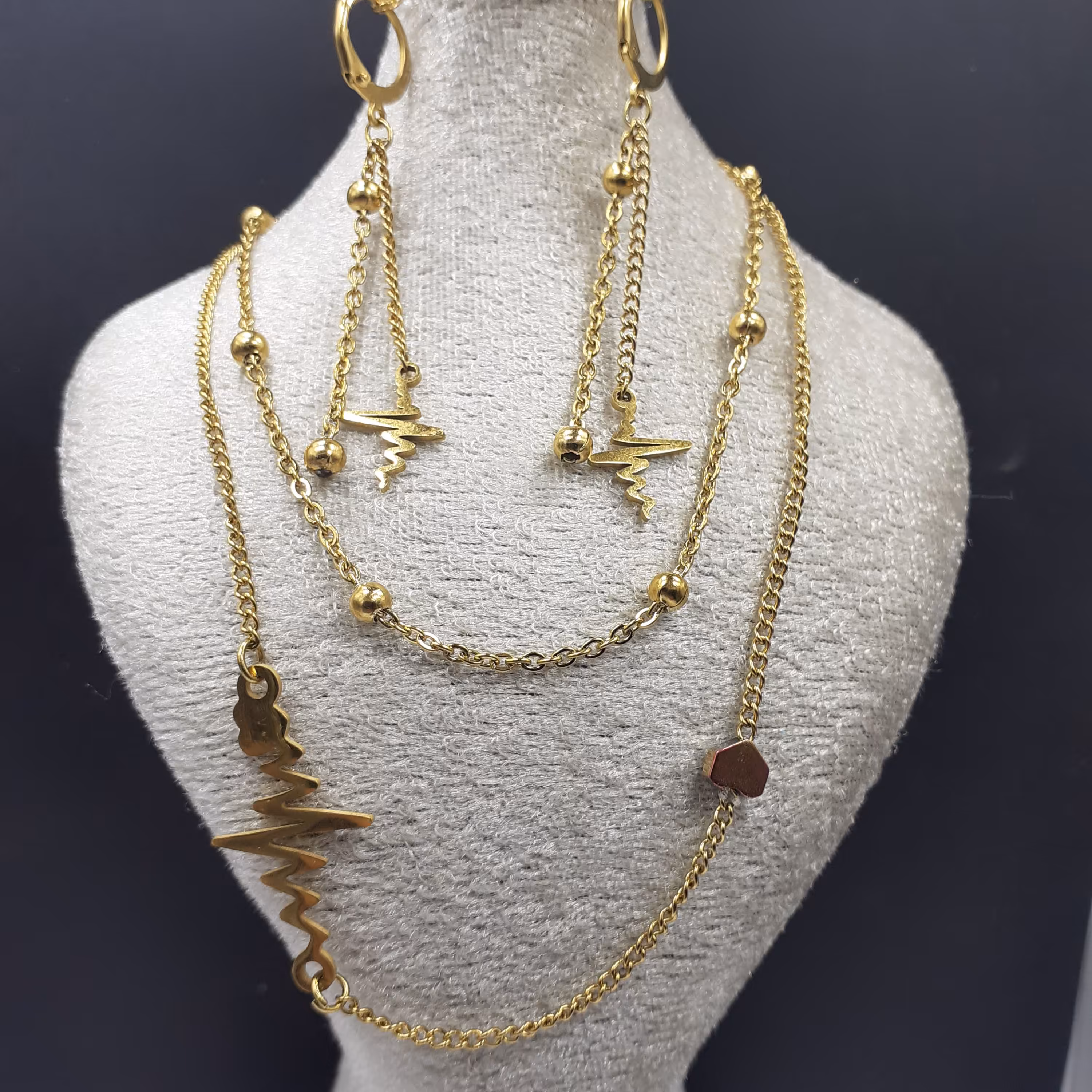 ست گردنبند ضربان دولاین(107)