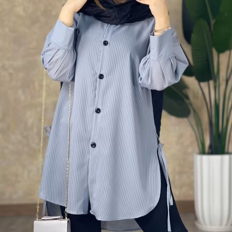 مانتو حریر میله ای