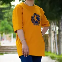 تیشرت پیاده روی زنانه B403 برساد رنگ پرتقالی سایز 2XL