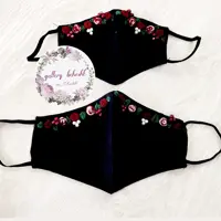 ماسک گلدوزی ست مادر و دختری