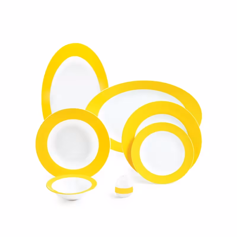 سرویس چینی زرین 6 نفره غذاخوری آفتاب (28 پارچه)