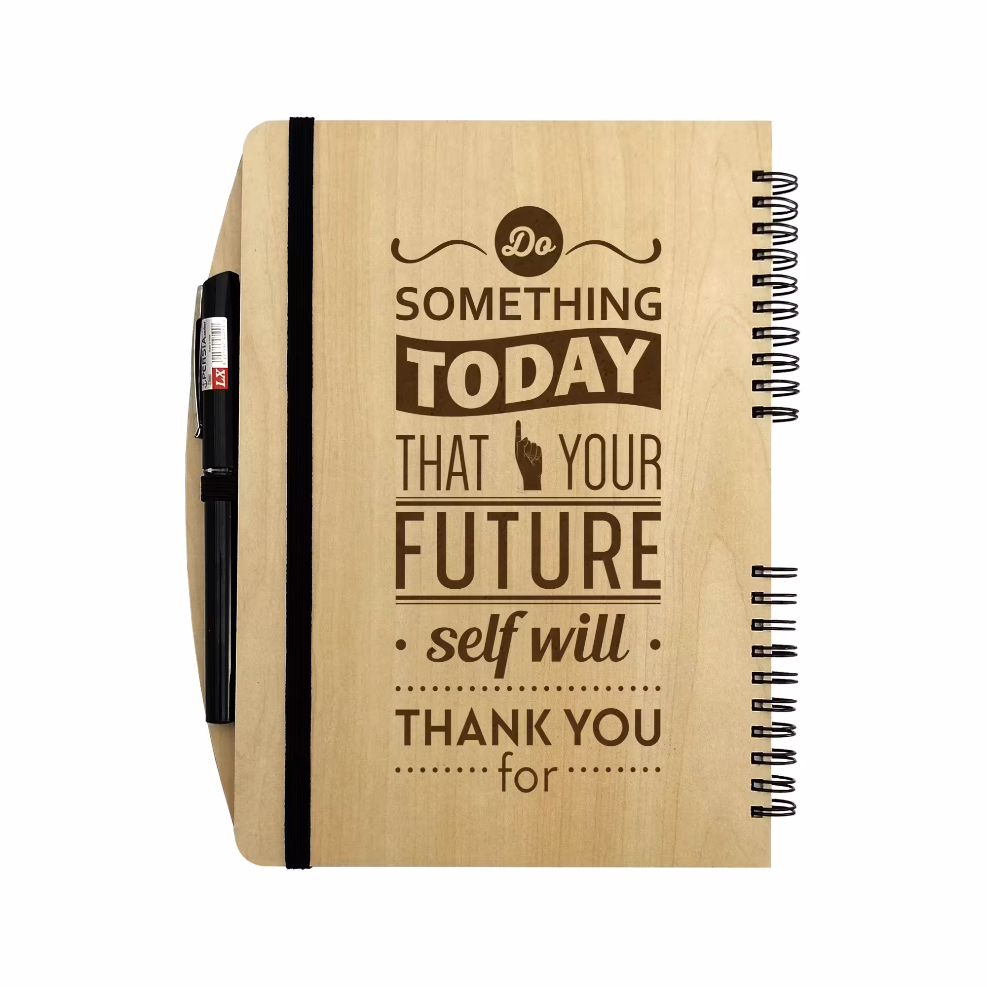 دفتر چوبی خودکاردار  بنی دکو مدل 10  - مناسب تبلیغات و هدیه با طرح اختصاصی