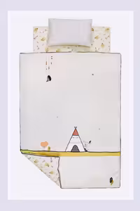 سرویس خواب نوزادی ایسیز گلد 3 تکه ضد حساسیت 100 درصد پنبه با گارانتی تعویض( تخت پارکی- دم دستی)   isiz