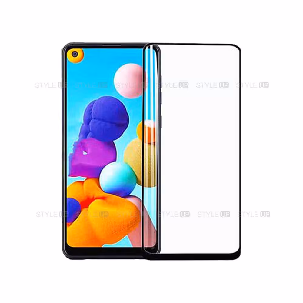 گلس گوشی سامسونگ Samsung Galaxy A21 مدل تمام صفحه