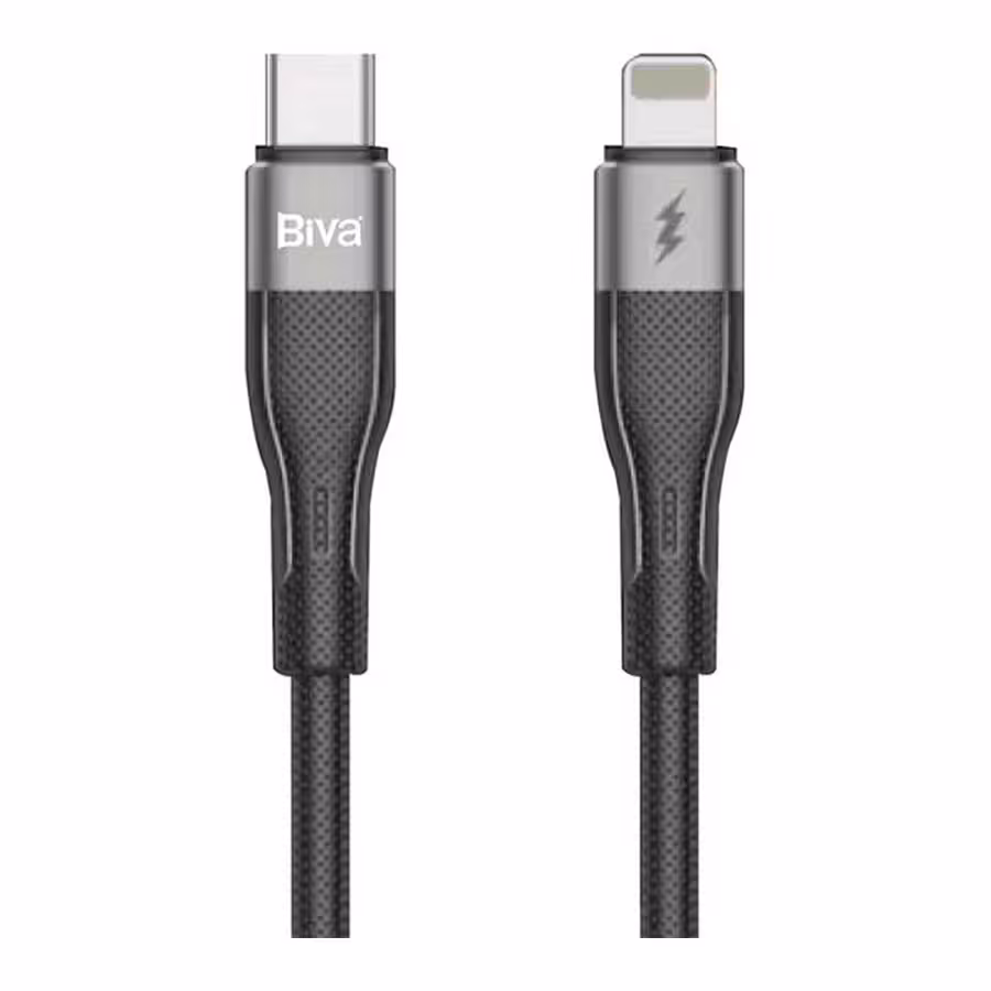 قیمت و خرید کابل تبدیل 2 متری USB-C به لایتنینگ بیوا مدل C-20CL | یاس ارتباط