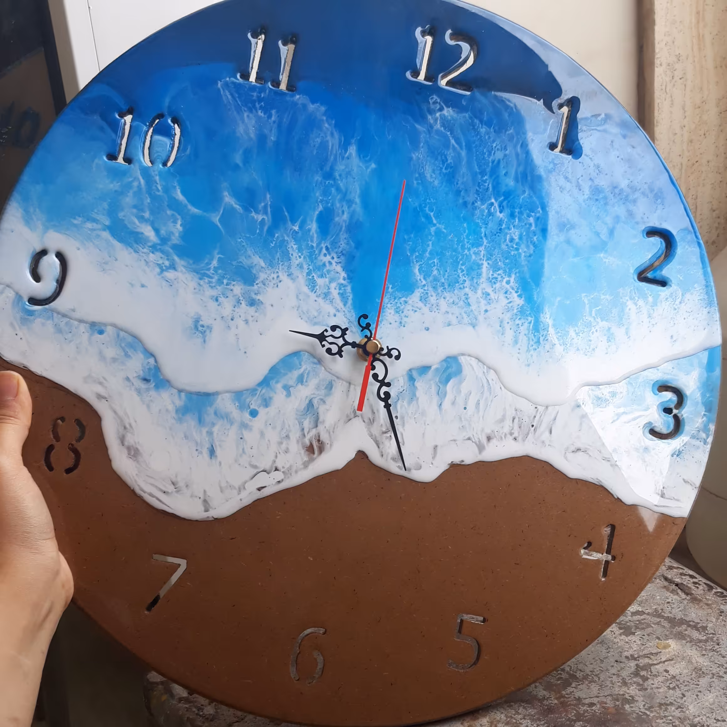 ساعت دیواری طرح دریا