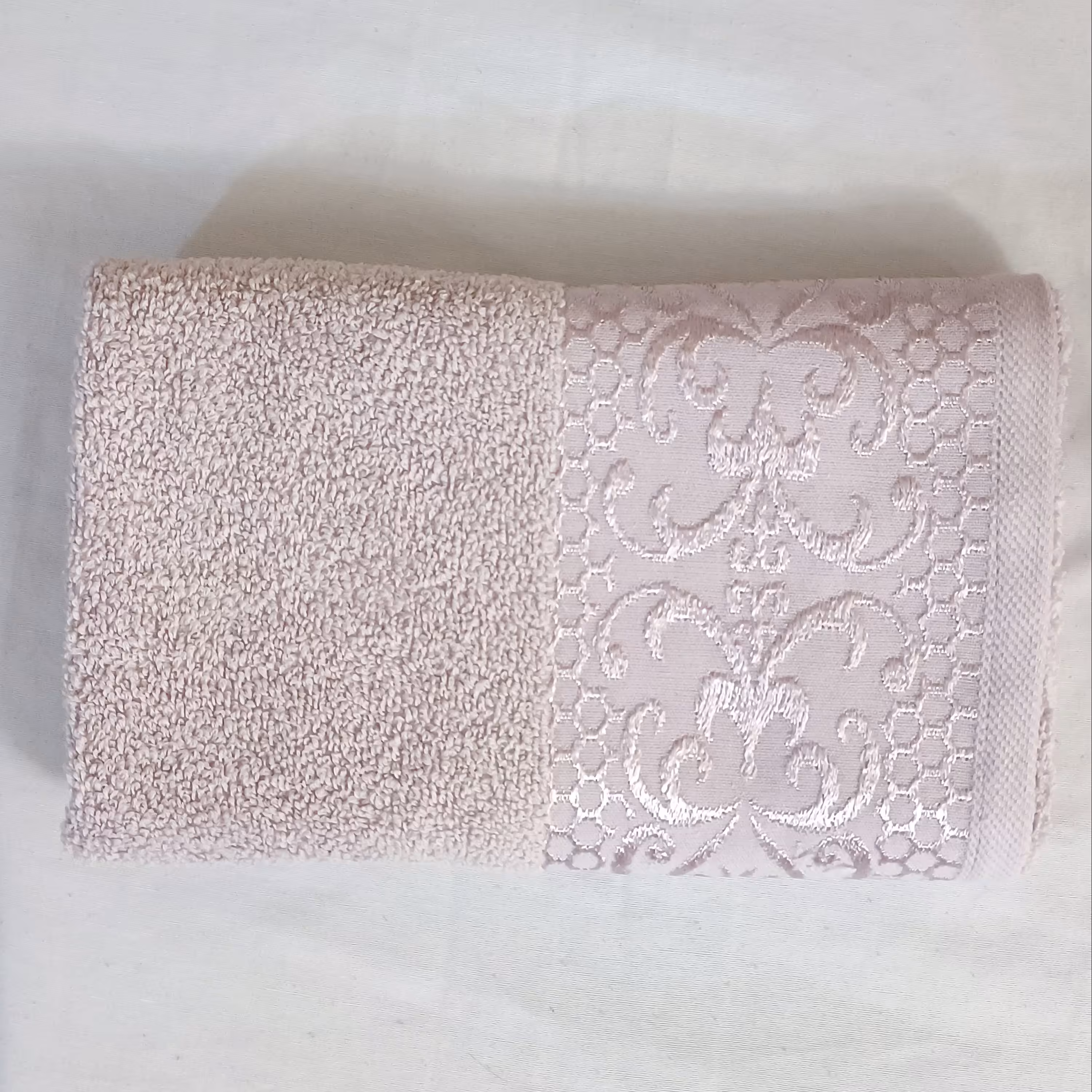 حوله دستی بهباف آذر مدل فلوریا سایز 40 در 78 کد 05