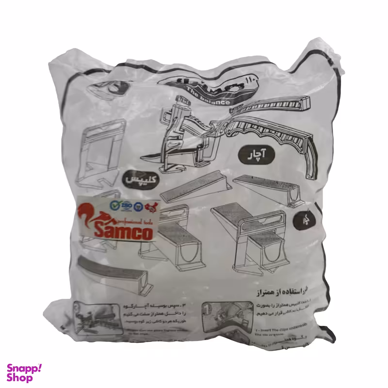 هم تراز کاشی سامکو مدل کلیپس کد YPSF-100PCS بسته 100 عددی