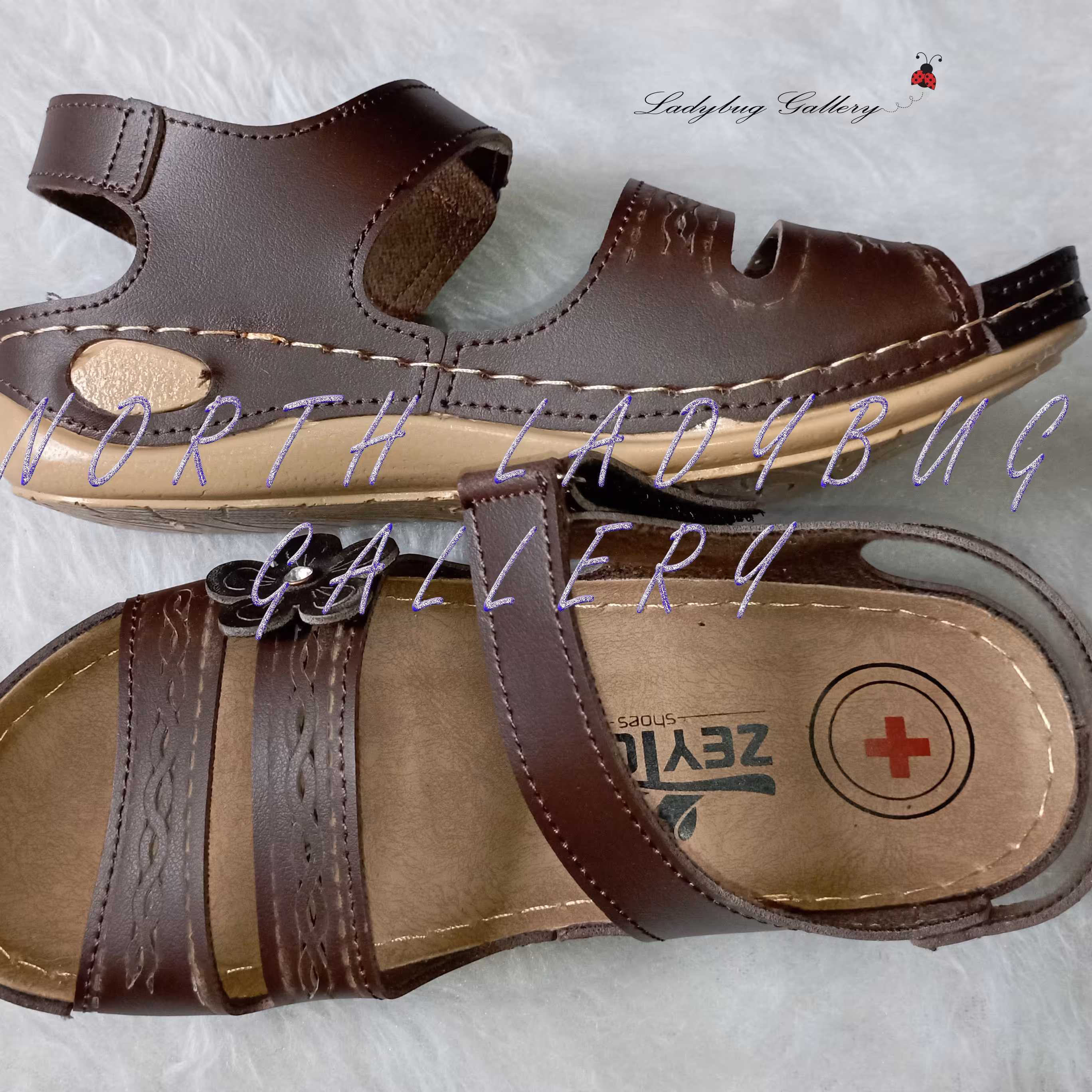 صندل قهوه ای مدل مریم