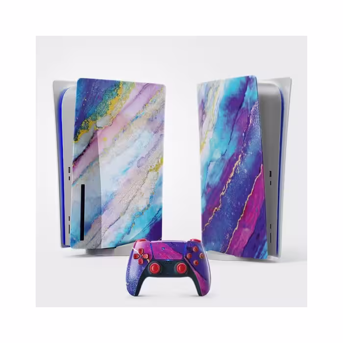 اسکین(برچسب)Playstation 5-طرح MARBLE-مدل استاندارد-کد1-سفارشی