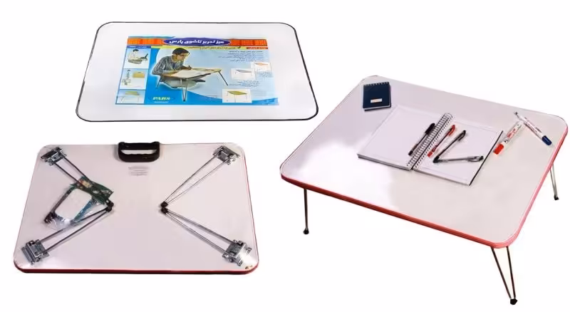 میز تحریر تاشو صفحه وایت برد 70*50 بزرگ پارس