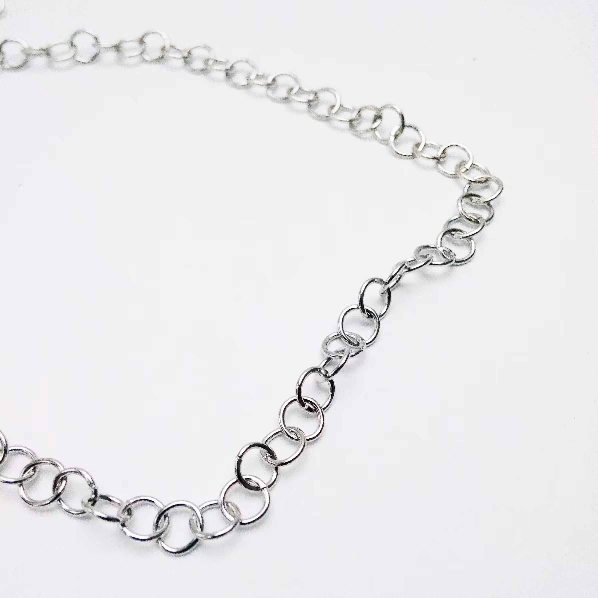 حلقه نقره ای رنگ ثابت (بسته 10 عددی)