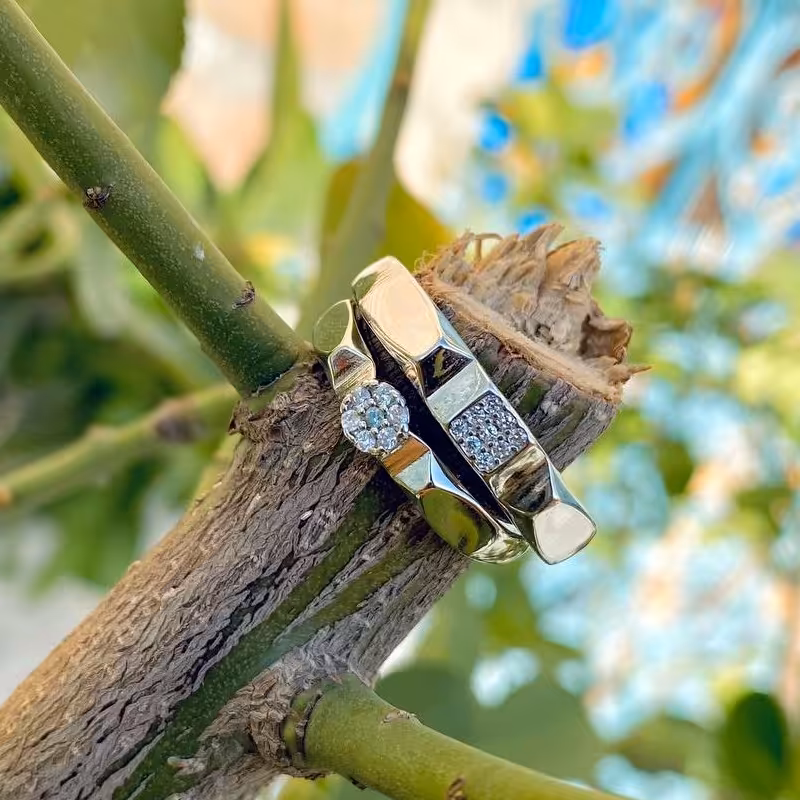 حلقه ست نقره وارداتی کد 5