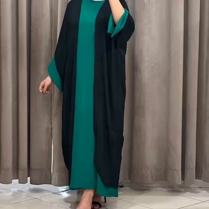 دوتیکه سارافن زنانه مانتو زنانه مانتو دخترانه مانتو دوتیکه ابروبادی فری سایز تا50