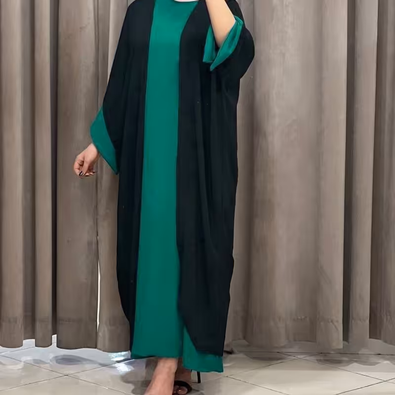 دوتیکه سارافن زنانه مانتو زنانه مانتو دخترانه مانتو دوتیکه ابروبادی فری سایز تا50