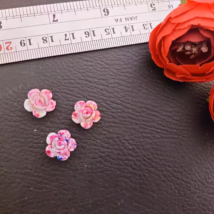 گل سرامیکی آبرنگ 1.2 میل تک عددی دارای سوراخ رد شونده