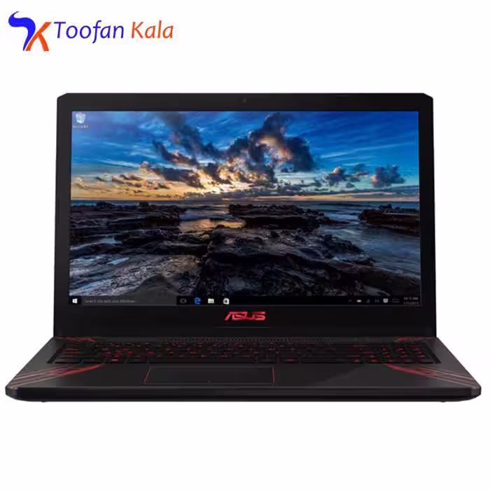 لپ تاپ ایسوس مدل FX570UD با پردازنده Core i7-8550U، رم 12GB، حافظه 1TB HDD و 256GB SSD، گرافیک GTX 1050 4GB