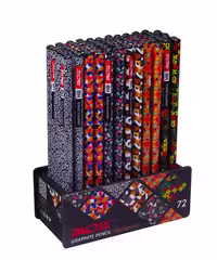 مداد مشکی  فکتیس  طرح کاشی(بسته72عددی)