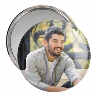 آینه جیبی خندالو مدل سینا مهراد کد 10378