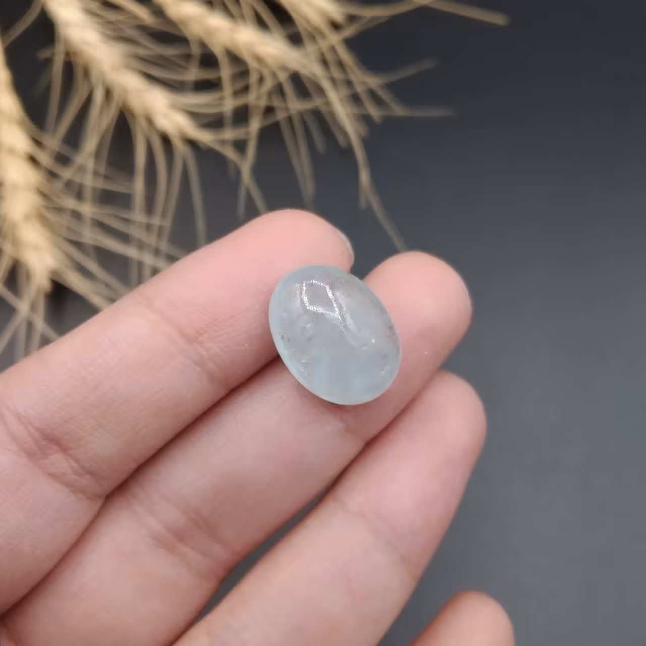 نگین فوق العاده زیبا و بسیار خاص آکوامارین تراش دامله اصل معدنی7041 ارسال رایگان